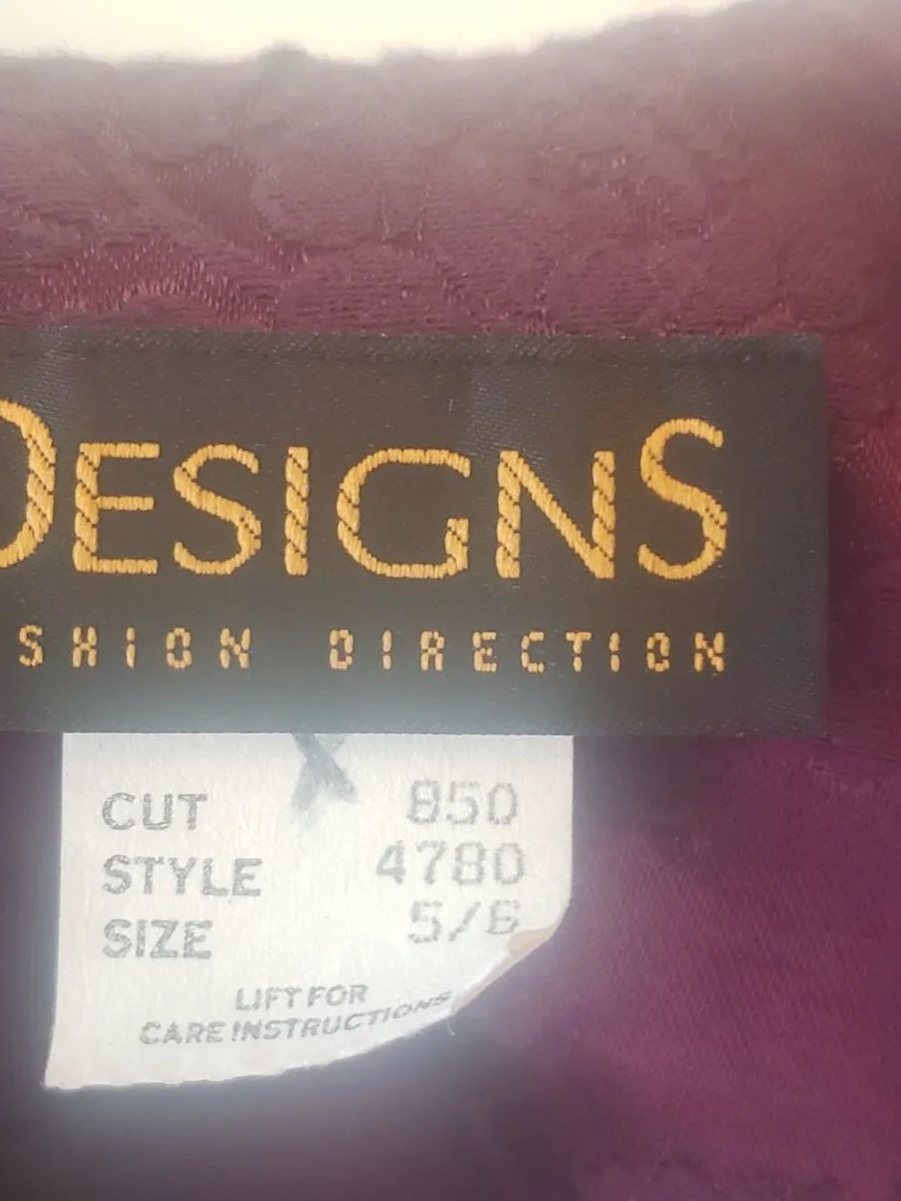 Vintage Purple Jacquard Dress- 80's/90's  Great for Fall!